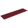 Pannelli Murali 12 pz Rosso Vino 60x15 cm Tessuto 1,08 m²