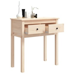    Tavolo Consolle 70x35x75 cm in Legno Massello di Pino