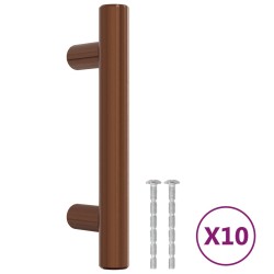 vidaXL Maniglie per Mobili 10pz Bronzo 64mm in Acciaio Inox