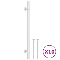 vidaXL Maniglie per Mobili 10 pz Argento 192 mm in Acciaio Inox