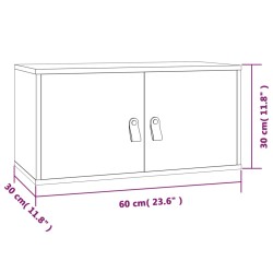    Pensile Marrone Miele 60x30x30 cm in Legno Massello di Pino