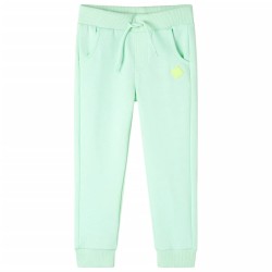 Pantaloni Tuta per Bambini Verde Brillante 116