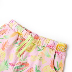 Pantaloncini per Bambini con Coulisse Rosa Tenue 104