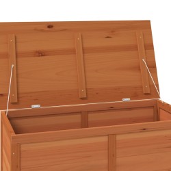    Box Cuscini da Esterno Marrone 100x50x56cm Legno Massello Abete