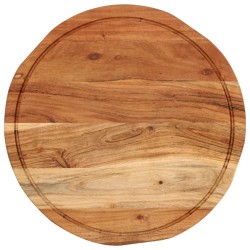 vidaXL Tagliere Ø40x2,5 cm in Legno Massello di Acacia