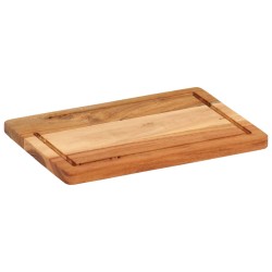 vidaXL Set Taglieri 3 pz con Supporto in Legno Massello di Acacia