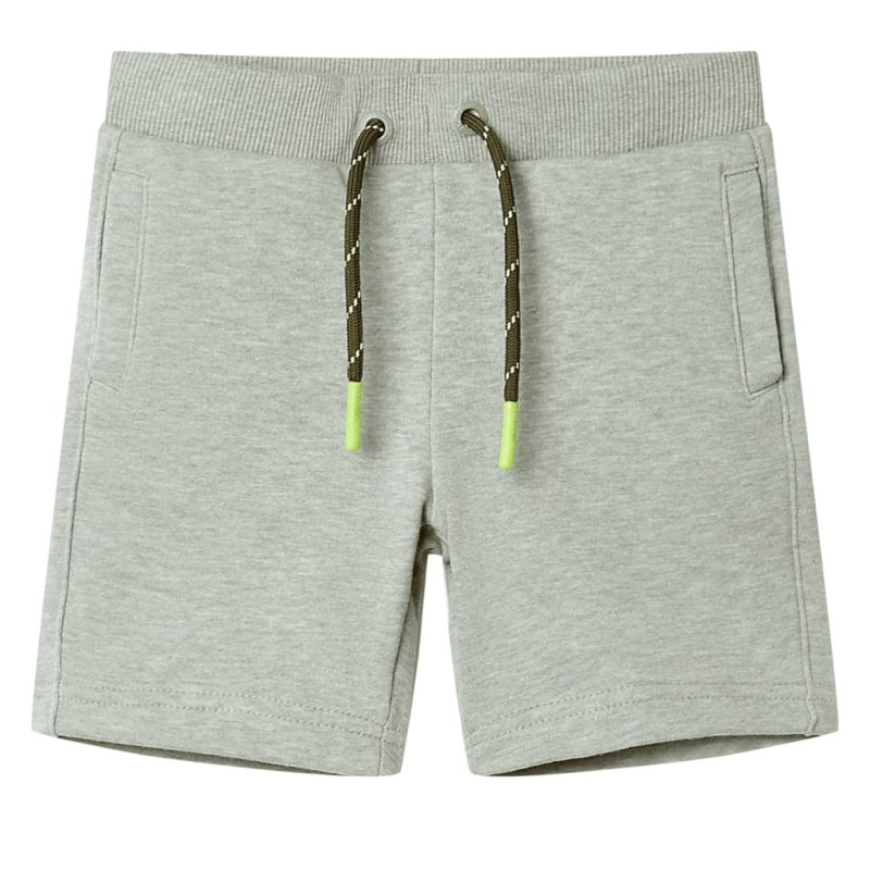 Pantaloncini per Bambini con Coulisse Cachi Chiaro Mélange 116