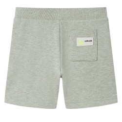 Pantaloncini per Bambini con Coulisse Cachi Chiaro Mélange 116