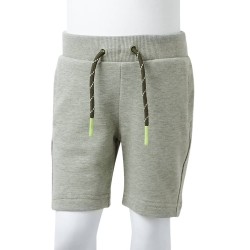 Pantaloncini per Bambini con Coulisse Cachi Chiaro Mélange 140