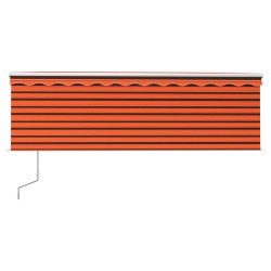 Tenda Sole Retrattile Automatica Parasole 4x3m Arancio Marrone