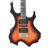 vidaXL Chitarra Elettrica Principianti e Custodia Marrone Nera 4/4 39"