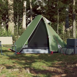 vidaXL Tenda da Campeggio 2 Persone Verde 267x154x117 cm Taffetà 185T