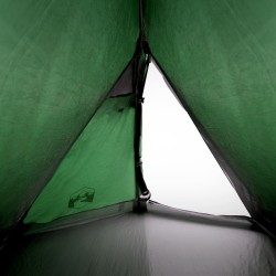 vidaXL Tenda da Campeggio 2 Persone Verde 267x154x117 cm Taffetà 185T