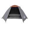 vidaXL Tenda Campeggio 2Persone Grigia e Arancione 224x248x118 Taffetà