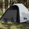 vidaXL Tenda da Campeggio 4 Persone Bianca 267x272x145 cm Taffetà 185T