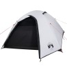 vidaXL Tenda da Campeggio 4 Persone Bianca 267x272x145 cm Taffetà 185T