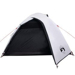 vidaXL Tenda da Campeggio 4 Persone Bianca 267x272x145 cm Taffetà 185T