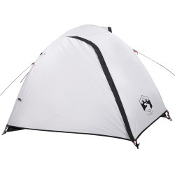 vidaXL Tenda da Campeggio 4 Persone Bianca 267x272x145 cm Taffetà 185T