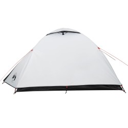 vidaXL Tenda da Campeggio 4 Persone Bianca 267x272x145 cm Taffetà 185T