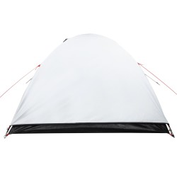 vidaXL Tenda da Campeggio 4 Persone Bianca 267x272x145 cm Taffetà 185T