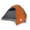 vidaXL Tenda Campeggio 2Persone Grigia e Arancione 264x210x125 Taffetà