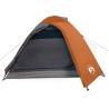 vidaXL Tenda Campeggio 2Persone Grigia e Arancione 264x210x125 Taffetà