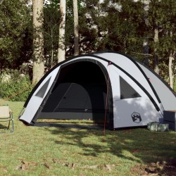 vidaXL Tenda da Campeggio 4 Persone Bianca 300x250x132 cm Taffetà 185T