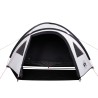 vidaXL Tenda da Campeggio 4 Persone Bianca 300x250x132 cm Taffetà 185T