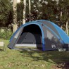 vidaXL Tenda da Campeggio 4 Persone Blu 300x250x132 cm Taffetà 185T