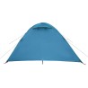 vidaXL Tenda da Campeggio 4 Persone Blu 300x250x132 cm Taffetà 185T