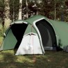 vidaXL Tenda da Campeggio 4 Persone Verde 360x140x105 cm Taffetà 185T