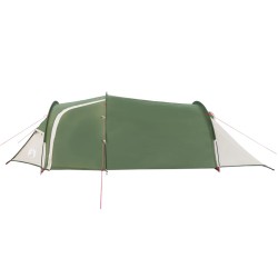 vidaXL Tenda da Campeggio 4 Persone Verde 360x140x105 cm Taffetà 185T