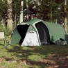 vidaXL Tenda da Campeggio 3 Persone Verde 370x185x116 cm Taffetà 185T