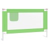 vidaXL Sponda Letto di Sicurezza per Bambini Verde 120x25 cm Tessuto