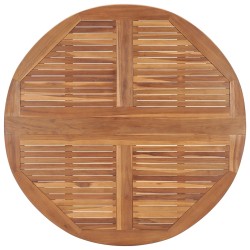    Tavolo da Giardino Pieghevole Ø110x75 cm in Massello di Teak