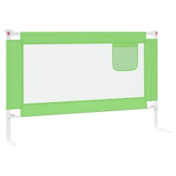 vidaXL Sponda Letto di Sicurezza per Bambini Verde 120x25 cm Tessuto