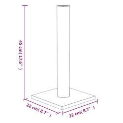    Palo Tiragraffi per Gatti Grigio Scuro 22x22x45 cm