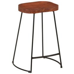    Sgabelli da Bar Gavin 2 pz 45x40x63 cm Legno Massello di Mango