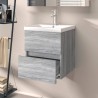    Mobile Lavabo Grigio Sonoma 41x38,5x45 cm in Legno ingegnerizzato