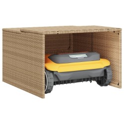 vidaXL Garage per Robot Tosaerba Beige 86x90x52/57 cm in Polyrattan