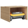 vidaXL Garage per Robot Tosaerba Beige 86x90x52/57 cm in Polyrattan