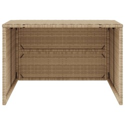 vidaXL Garage per Robot Tosaerba Beige 86x90x52/57 cm in Polyrattan