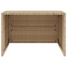 vidaXL Garage per Robot Tosaerba Beige 86x90x52/57 cm in Polyrattan