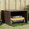 vidaXL Garage per Robot Tosaerba Marrone 86x90x52/57 cm in Polyrattan