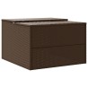 vidaXL Garage per Robot Tosaerba Marrone 86x90x52/57 cm in Polyrattan