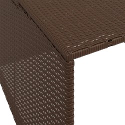 vidaXL Garage per Robot Tosaerba Marrone 86x90x52/57 cm in Polyrattan