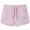 Pantaloncini per Bambini con Coulisse Lilla Misto 104