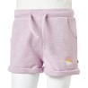 Pantaloncini per Bambini con Coulisse Lilla Misto 104