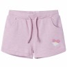 Pantaloncini per Bambini con Coulisse Lilla Misto 128