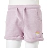 Pantaloncini per Bambini con Coulisse Lilla Misto 128